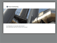 Tablet Screenshot of forum-contracting.de